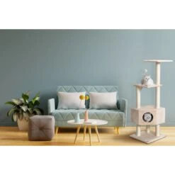 Go Pet Club 51-in Faux Fur Cat Tree & Condo -Mewhaus Shop 74027 PT4. AC SS1800 V1702056763