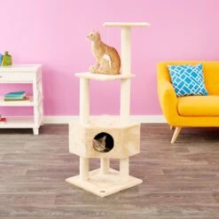 Go Pet Club 51-in Faux Fur Cat Tree & Condo -Mewhaus Shop 74027 PT8. AC SS1800 V1500564069