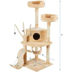Go Pet Club 55-in Slide Cat Tree -Mewhaus Shop 74037 PT6. AC SS1800 V1671226226