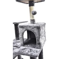 Cat Craft 7 Level Plush & Sisal Cat Activity Cat Tree Habitat, Gray, X-Large -Mewhaus Shop 744734 PT4. AC SS1800 V1689974522
