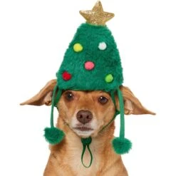 Frisco Christmas Tree Faux Fur Dog & Cat Hat 9 Frisco Christmas Tree Faux Fur Dog & Cat Hat -Mewhaus Shop 745582 PT2. AC SS1800 V1694801957