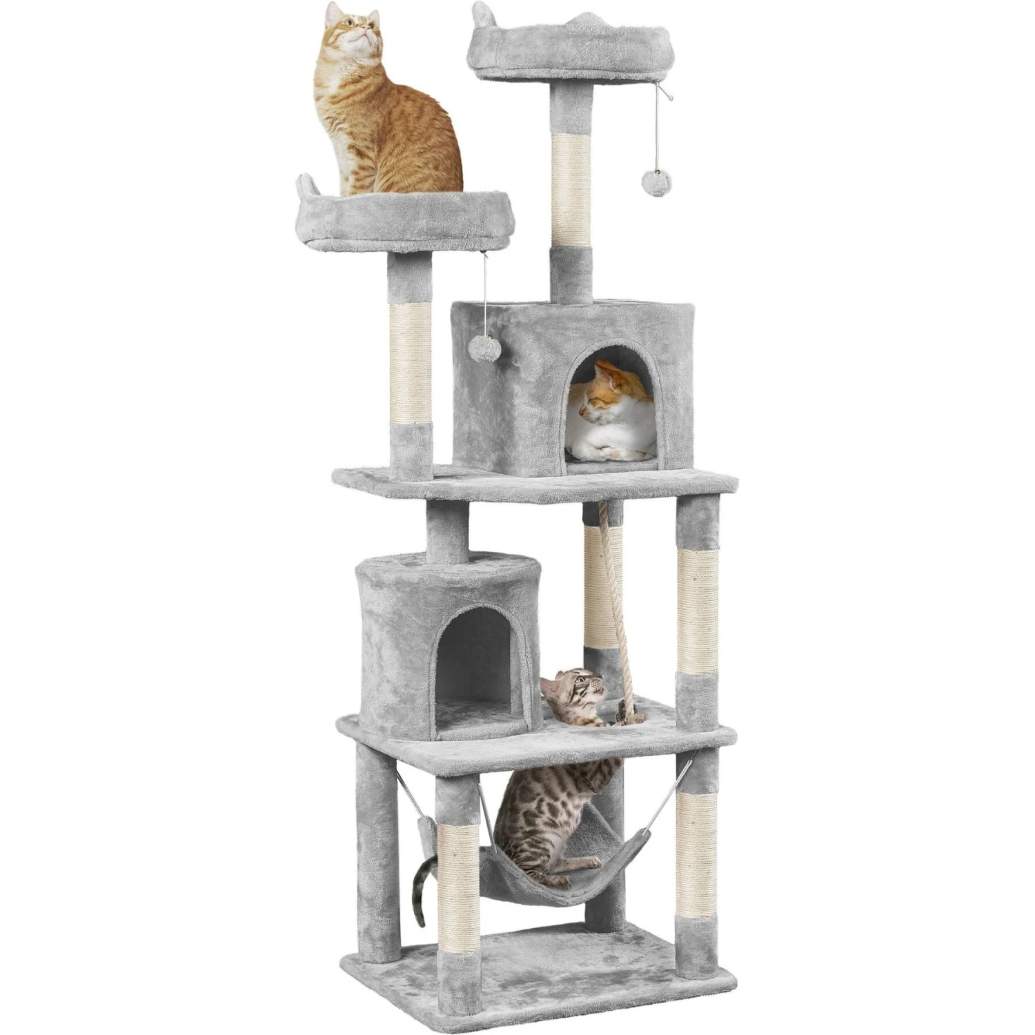 Yaheetech 70.5-inch Multi Level Sisal Cat Tree 2 Yaheetech 70.5-inch Multi Level Sisal Cat Tree - Image 2