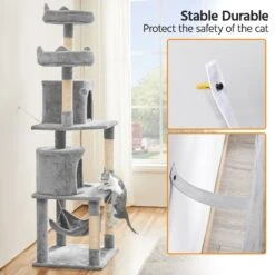 Yaheetech 70.5-inch Multi Level Sisal Cat Tree 15 Yaheetech 70.5-inch Multi Level Sisal Cat Tree -Mewhaus Shop 746934 PT7. AC SS1800 V1671647326