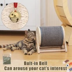 Coziwow Rotatable Cat Scratcher Post With Catnip, Beige -Mewhaus Shop 756718 PT4. AC SS1800 V1674056430
