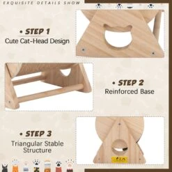 Coziwow Rotatable Cat Scratcher Post With Catnip, Beige -Mewhaus Shop 756718 PT5. AC SS1800 V1674056425