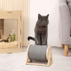 Coziwow Rotatable Cat Scratcher Post With Catnip, Beige -Mewhaus Shop 756718 PT7. AC SS1800 V1674056372