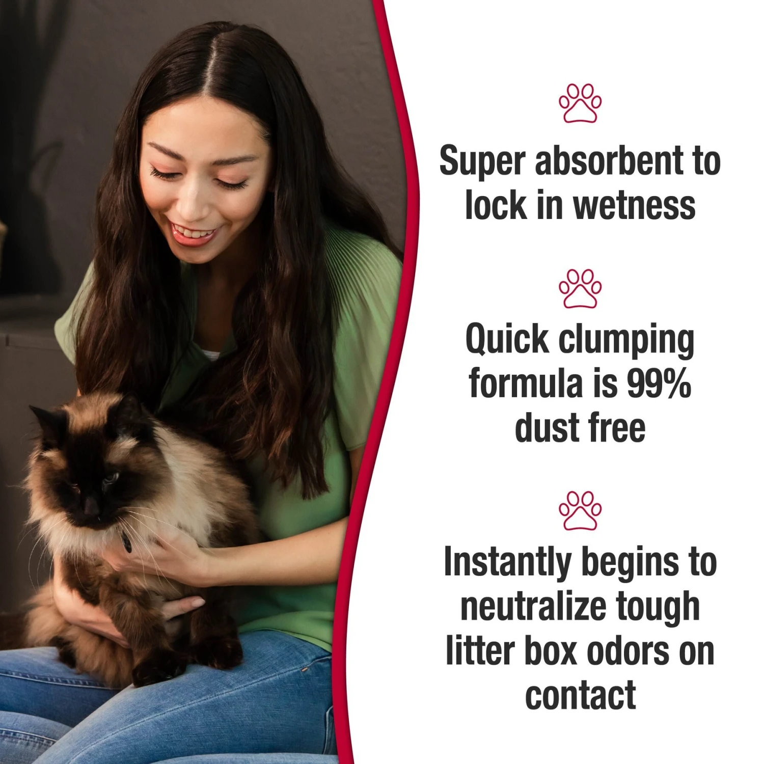 Nature's Miracle Multi-Cat Clumping Clay Cat Litter, 40-lb Bag 6 Nature's Miracle Multi-Cat Clumping Clay Cat Litter, 40-lb Bag - Image 6