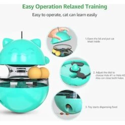 Shele Tumbler Interactive Cat Toy, Turquoise -Mewhaus Shop 771334 PT4. AC SS1800 V1676063740