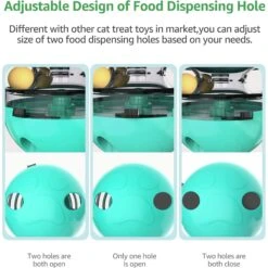 Shele Tumbler Interactive Cat Toy, Turquoise -Mewhaus Shop 771334 PT5. AC SS1800 V1676052631