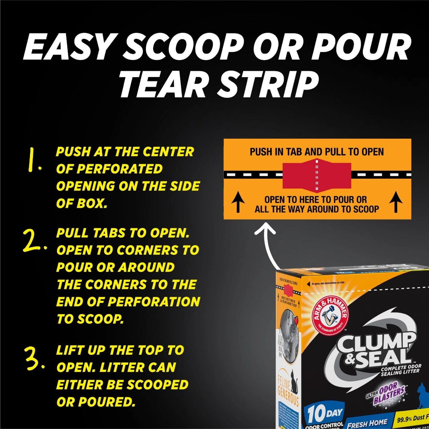 Arm & Hammer Litter Clump & Seal Complete Odor Sealing Clumping Cat Litter 3 Arm & Hammer Litter Clump & Seal Complete Odor Sealing Clumping Cat Litter - Image 3