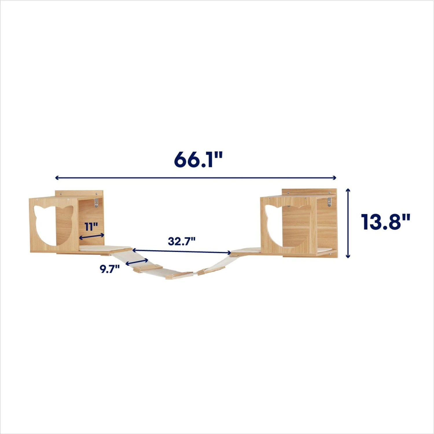 Frisco Cushioned Wall Mounted Cat Wall Shelf & Frisco Cat Silhouette With Bridge Wall Mounted Cat Wall Shelves 8 Frisco Cushioned Wall Mounted Cat Wall Shelf & Frisco Cat Silhouette With Bridge Wall Mounted Cat Wall Shelves - Image 8