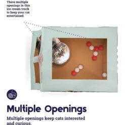 Catstages Kitty Cat Play Condo Ice Cream Truck Cat Toy, Mint 8 Catstages Kitty Cat Play Condo Ice Cream Truck Cat Toy, Mint -Mewhaus Shop 786934 PT2. AC SS1800 V1682618067