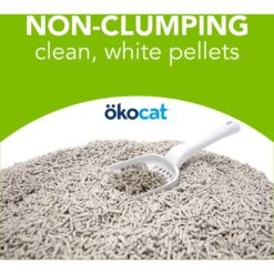 Okocat Dust-Free Unscented Non-Clumping Paper Pellet Cat Litter -Mewhaus Shop 78964 PT5. AC SS1800 V1588887357
