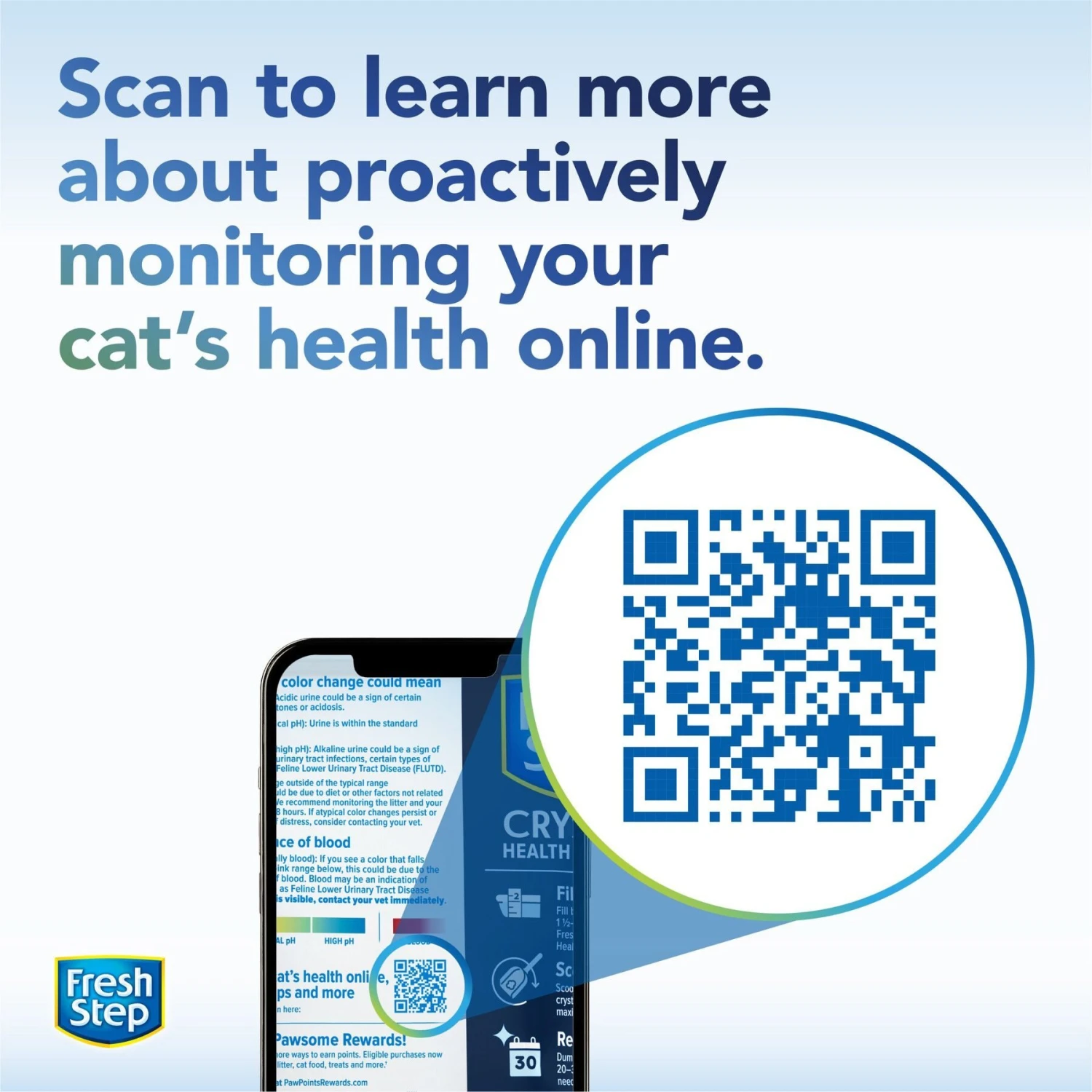 Fresh Step Crystals Health Monitor Unscented Cat Litter 2 Fresh Step Crystals Health Monitor Unscented Cat Litter - Image 2