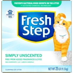 Fresh Step Simply Unscented Clumping Clay Cat Litter -Mewhaus Shop 80298 PT7. AC SS1800 V1694458829