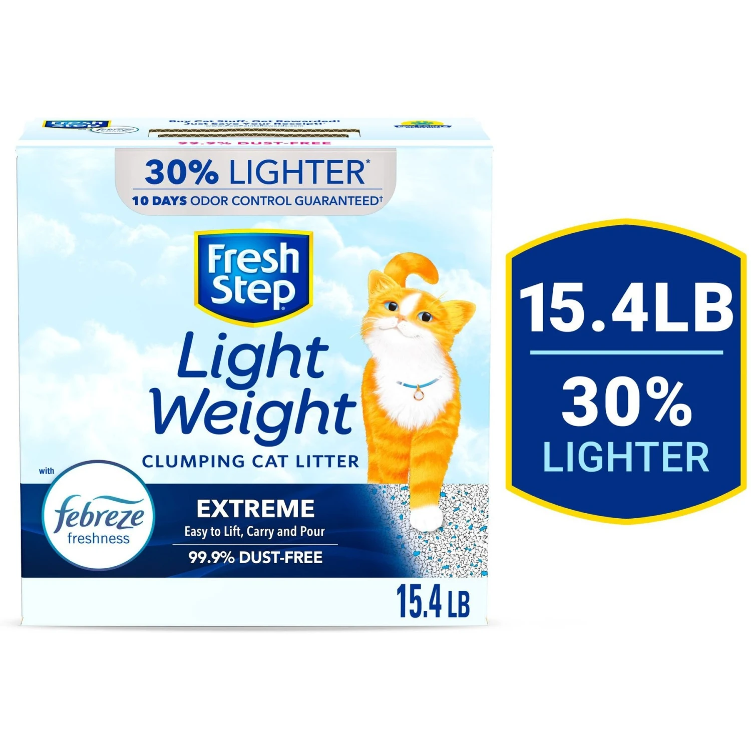 Fresh Step Lightweight Febreze Scented Clumping Clay Cat Litter 1 Fresh Step Lightweight Febreze Scented Clumping Clay Cat Litter