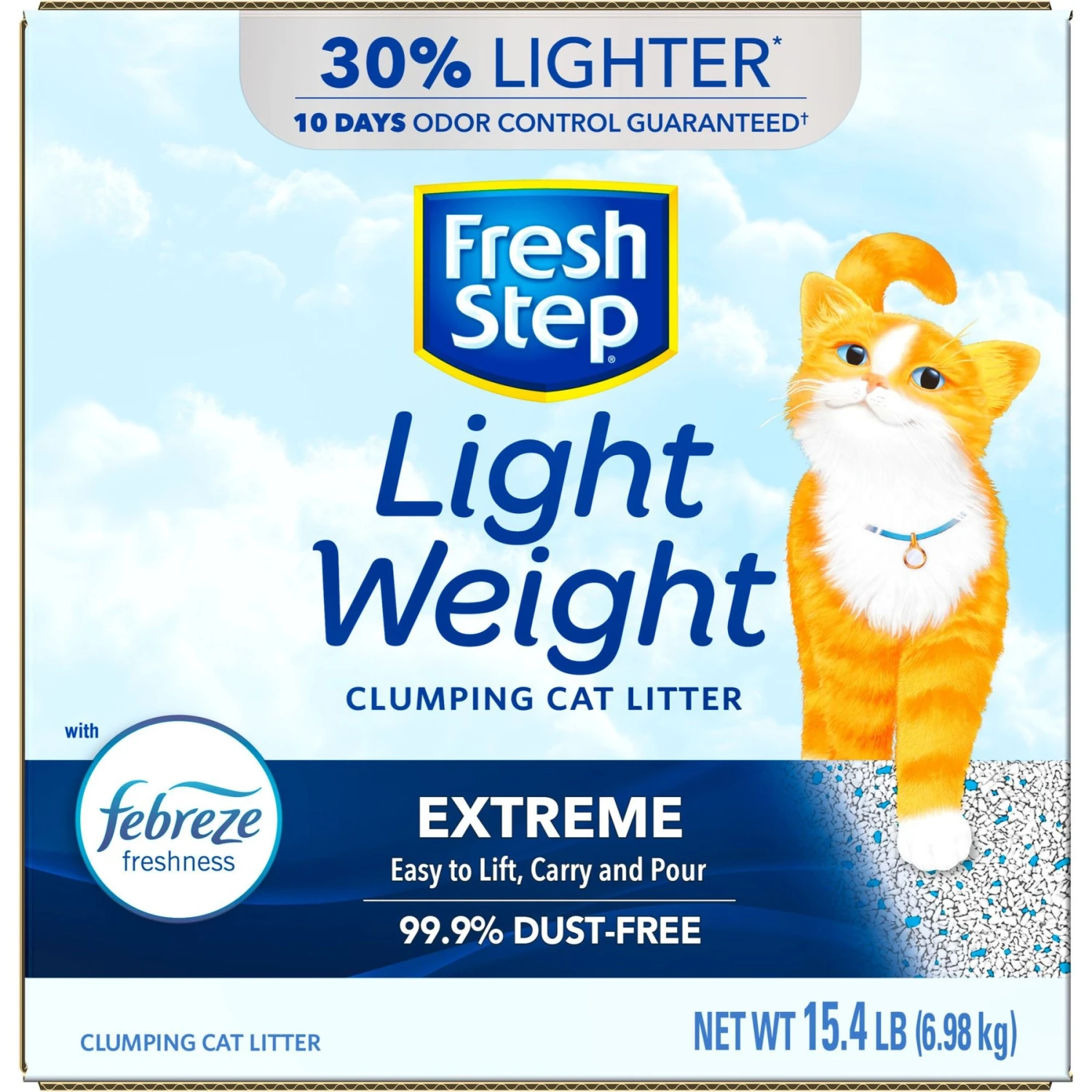 Fresh Step Lightweight Febreze Scented Clumping Clay Cat Litter 8 Fresh Step Lightweight Febreze Scented Clumping Clay Cat Litter - Image 8