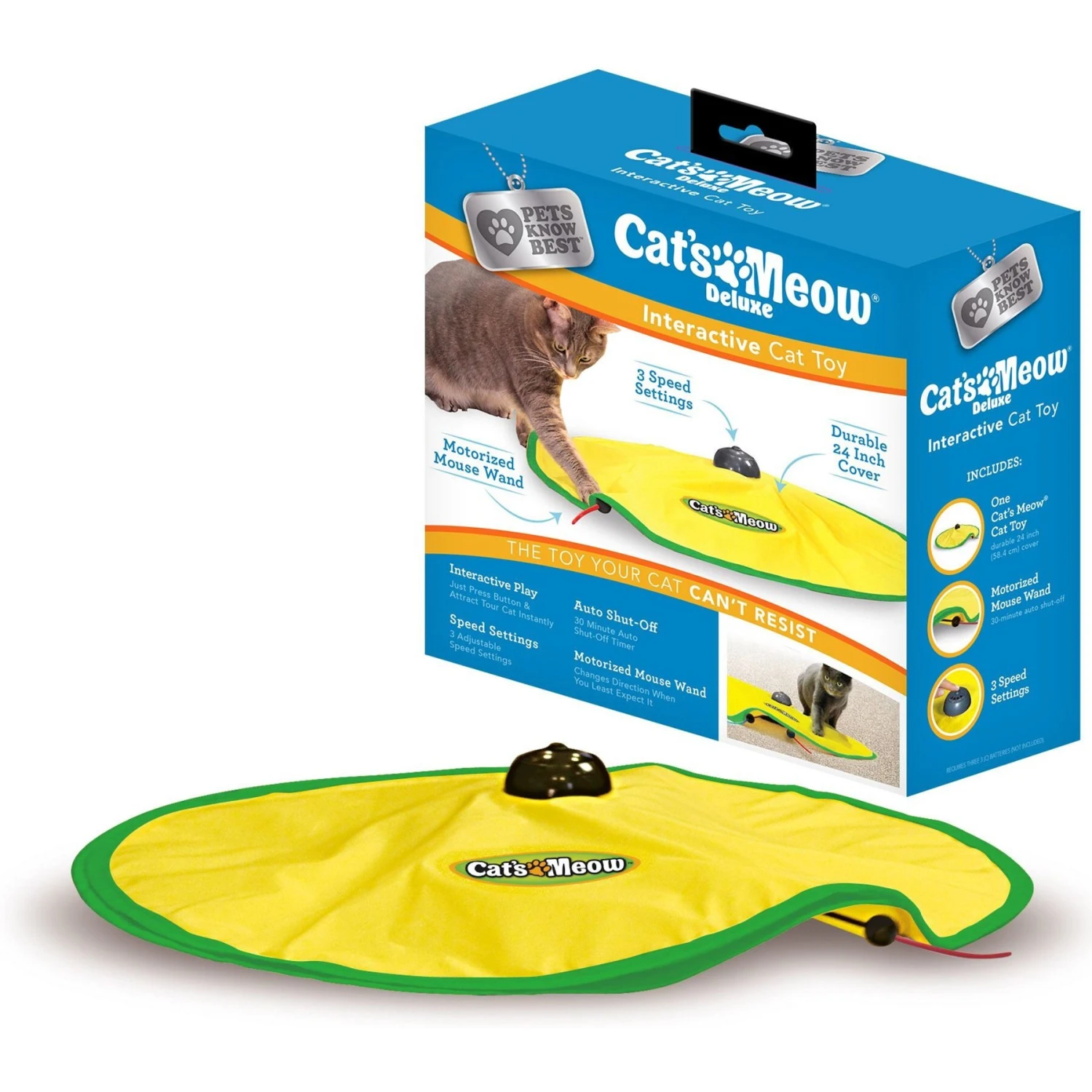 Cat's Meow Motorized Chaser Cat Toy 2 Cat's Meow Motorized Chaser Cat Toy - Image 2