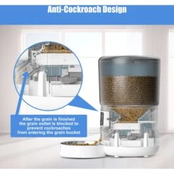 Bueteka Smart Feed Automatic Programmable Anti-Jamming Food Design Timed Cat Feeder, 4-lit -Mewhaus Shop 815886 PT3. AC SS1800 V1685647751