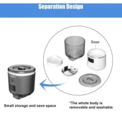 Bueteka Smart Feed Automatic Programmable Anti-Jamming Food Design Timed Cat Feeder, 4-lit -Mewhaus Shop 815886 PT6. AC SS1800 V1685646677
