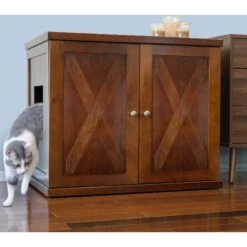 The Refined Feline Farmhouse Deluxe Cat Litter Box