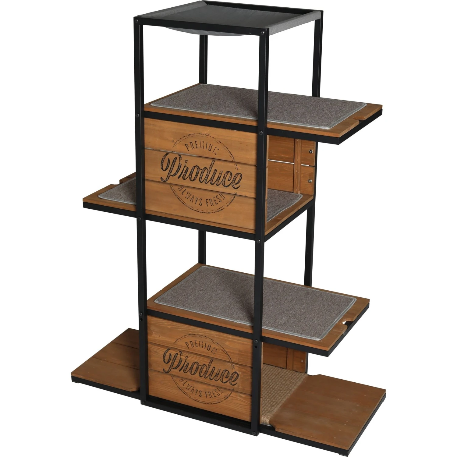 ZooVilla Country Crate Cat Tree, Brown 1 ZooVilla Country Crate Cat Tree, Brown