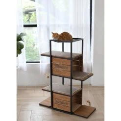 ZooVilla Country Crate Cat Tree, Brown 6 ZooVilla Country Crate Cat Tree, Brown -Mewhaus Shop 823982 PT2. AC SS1800 V1683568185
