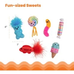 Catstages Kitty Sweet Treats Plush Catnip Cat Toys, Multicolor, 6 Count -Mewhaus Shop 837462 PT4. AC SS1800 V1682020457