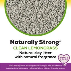 Tidy Cats Naturally Strong Clean Lemongrass Scented Clumping Clay Cat Litter -Mewhaus Shop 838894 PT3. AC SS1800 V1700859135