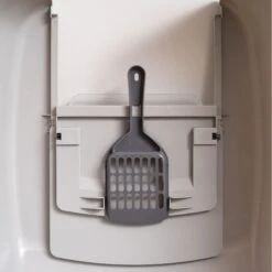 IRIS USA Enclosed Cat Litter Box With Front Door Flap & Scoop, Gray, Jumbo 14 IRIS USA Enclosed Cat Litter Box With Front Door Flap & Scoop, Gray, Jumbo -Mewhaus Shop 846614 PT5. AC SS1800 V1683835905