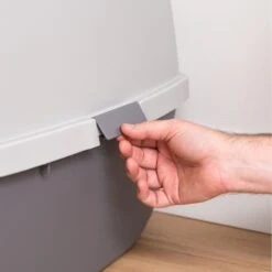 IRIS USA Enclosed Cat Litter Box With Front Door Flap & Scoop, Gray, Jumbo 15 IRIS USA Enclosed Cat Litter Box With Front Door Flap & Scoop, Gray, Jumbo -Mewhaus Shop 846614 PT6. AC SS1800 V1683836176