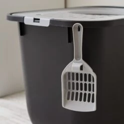 IRIS USA Square Top Entry Cat Litter Box With Scoop, Large -Mewhaus Shop 846630 PT5. AC SS1800 V1683836241