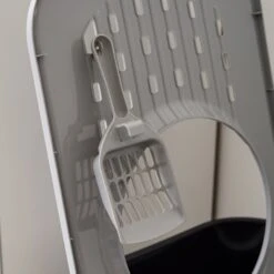 IRIS USA Square Top Entry Cat Litter Box With Scoop, Large -Mewhaus Shop 846630 PT6. AC SS1800 V1683835873