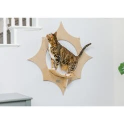 Armarkat Sun Shape Modern Wall-Mounted Wall Shelves Cat Furniture, Beige -Mewhaus Shop 847718 PT7. AC SS1800 V1683836504