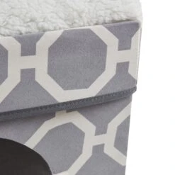 Friends Forever Taylor Collapsible Cube Cat House & Ottoman, Grey 13 Friends Forever Taylor Collapsible Cube Cat House & Ottoman, Grey -Mewhaus Shop 851550 PT4. AC SS1800 V1683837065
