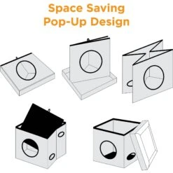 Friends Forever Taylor Collapsible Cube Cat House & Ottoman, Grey 17 Friends Forever Taylor Collapsible Cube Cat House & Ottoman, Grey -Mewhaus Shop 851550 PT8. AC SS1800 V1683836587