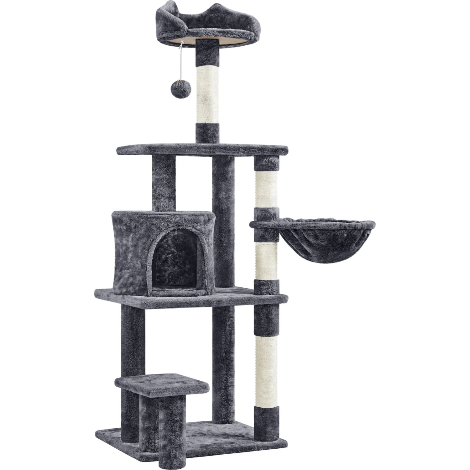 Yaheetech 57-in Cat Tree For Indoor Cats 3 Yaheetech 57-in Cat Tree For Indoor Cats - Image 3