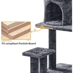 Yaheetech 57-in Cat Tree For Indoor Cats 16 Yaheetech 57-in Cat Tree For Indoor Cats -Mewhaus Shop 871742 PT7. AC SS1800 V1686244571