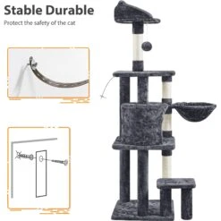 Yaheetech 57-in Cat Tree For Indoor Cats 17 Yaheetech 57-in Cat Tree For Indoor Cats -Mewhaus Shop 871742 PT8. AC SS1800 V1686247927