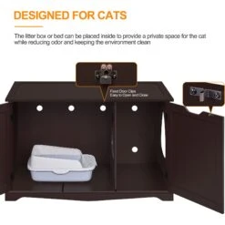 Yaheetech Cat Litter Box Enclosure -Mewhaus Shop 871886 PT5. AC SS1800 V1686250300