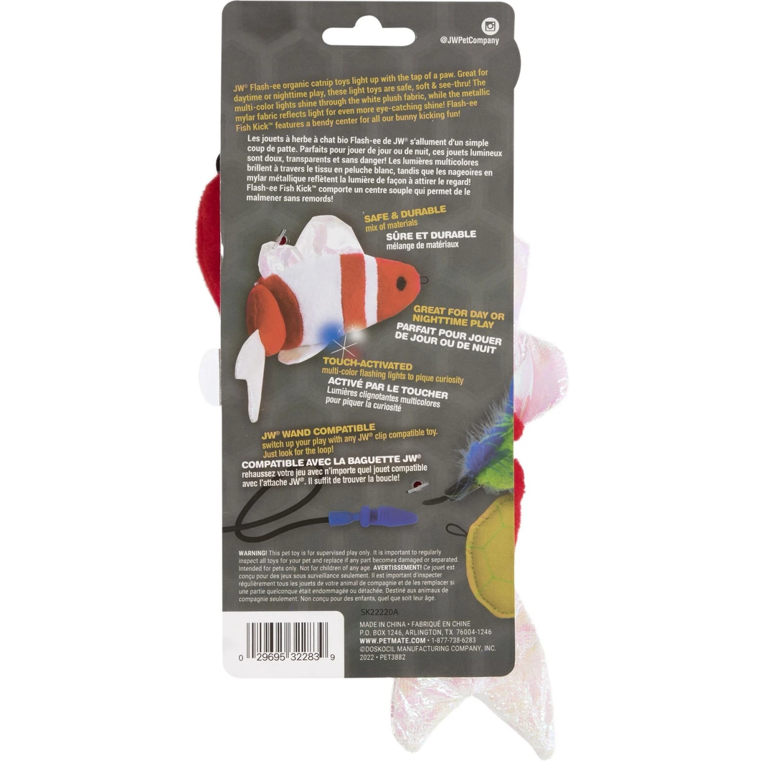 JW Pet Flash-Ee Fish Kicker Cat Toy 3 JW Pet Flash-Ee Fish Kicker Cat Toy - Image 3
