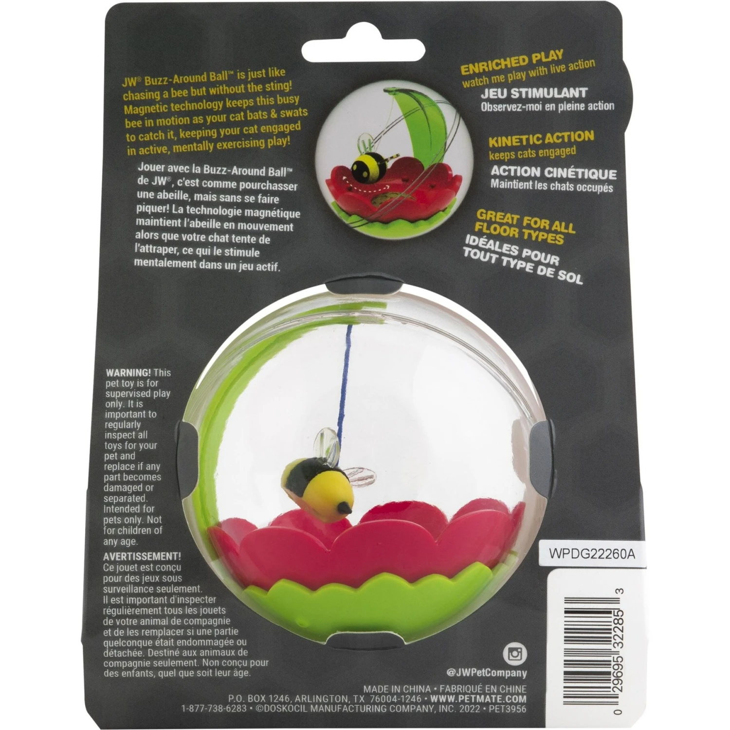 JW Pet Buzz-Around Ball Cat Toy 2 JW Pet Buzz-Around Ball Cat Toy - Image 2