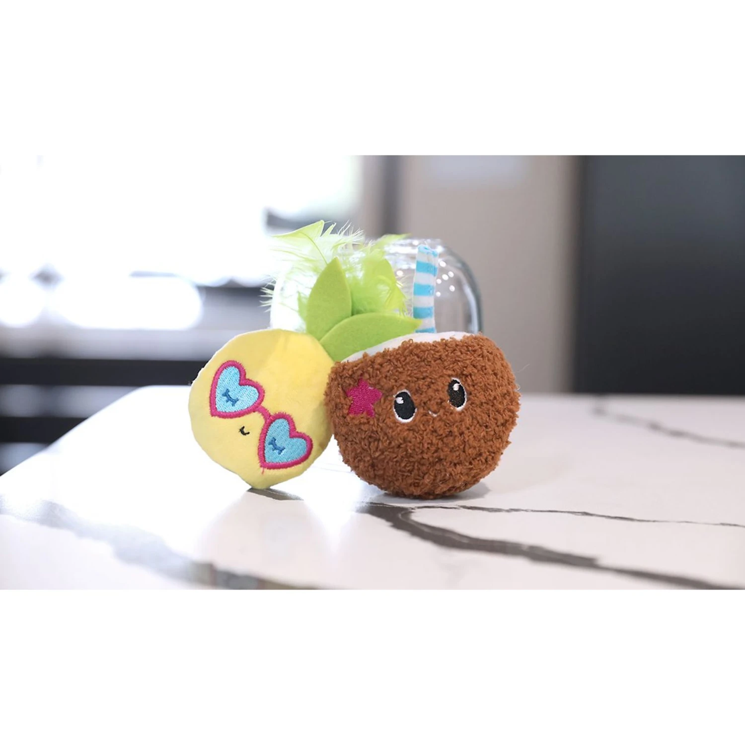 Quirky Kitty Purrfect Pina Colada Catnip Plush Cat Toy, 2 Count 2 Quirky Kitty Purrfect Pina Colada Catnip Plush Cat Toy, 2 Count - Image 2