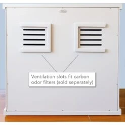 The Refined Feline Deluxe Cat Litter Box, X-Large, White -Mewhaus Shop 908230 PT3. AC SS1800 V1689275947