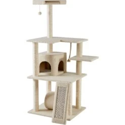 Frisco 62-in Faux Fur Cat Tree & Condo -Mewhaus Shop 92259 PT5. AC SS1800 V1584453065