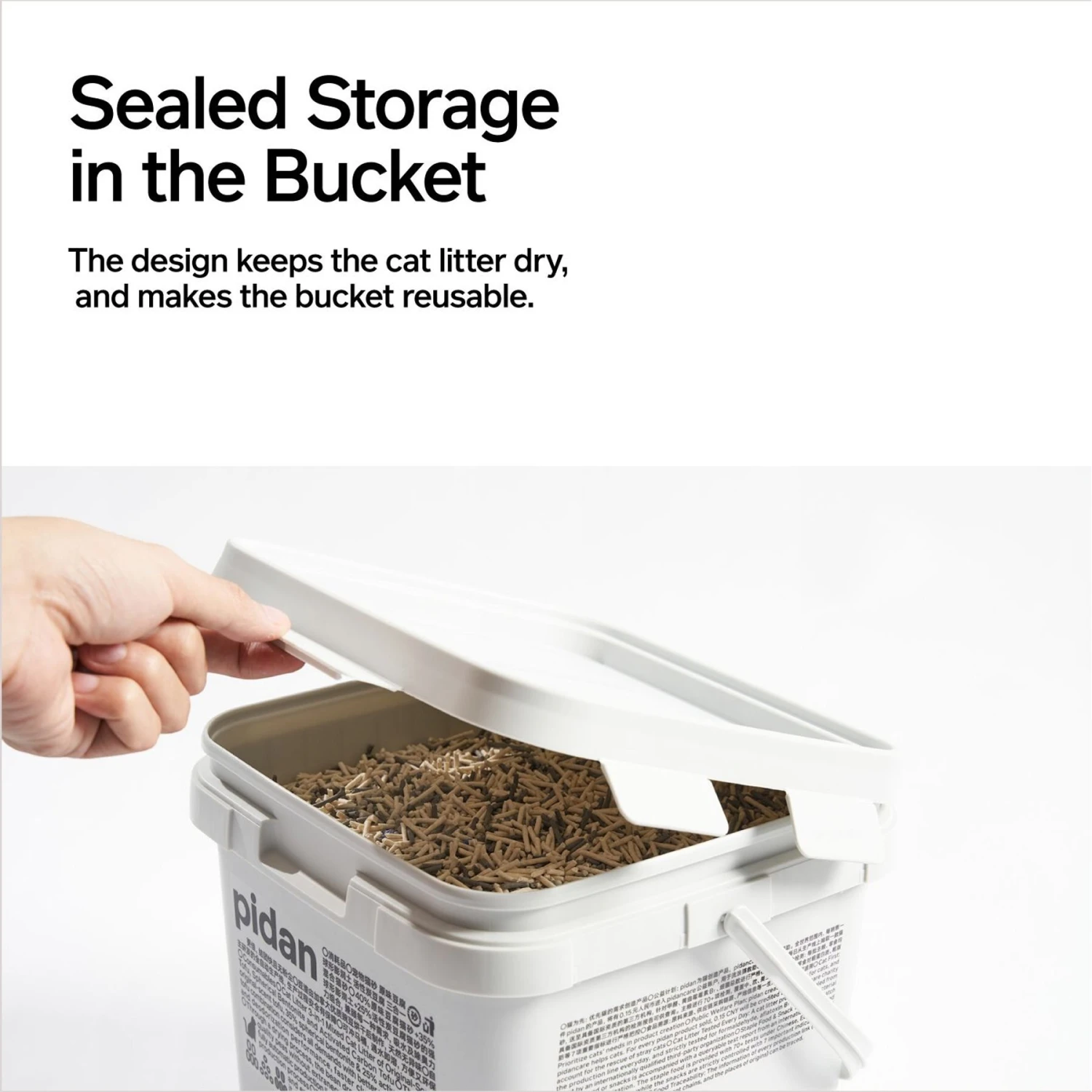 Pidan 3-in-1 Blend Cat Litter, 11.46-lb Bucket 7 Pidan 3-in-1 Blend Cat Litter, 11.46-lb Bucket - Image 7