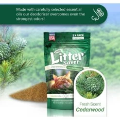 Little Litter Savers Natural Fresh Scent Cedarwood Cat Litter Deodorizer, 1-oz Bag, 3 Count 9 Little Litter Savers Natural Fresh Scent Cedarwood Cat Litter Deodorizer, 1-oz Bag, 3 Count -Mewhaus Shop 931262 PT2. AC SS1800 V1691171737