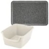 Frisco High Sided Cat Litter Box, Extra Large & Frisco Rectangular Cat Litter Mat