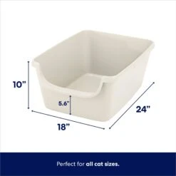 Frisco High Sided Cat Litter Box, Extra Large & Frisco Rectangular Cat Litter Mat -Mewhaus Shop 933398 PT2. AC SS1800 V1692305262
