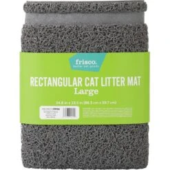 Frisco High Sided Cat Litter Box, Extra Large & Frisco Rectangular Cat Litter Mat -Mewhaus Shop 933398 PT6. AC SS1800 V1692303977